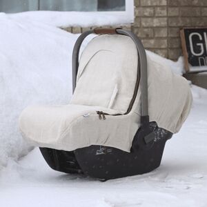 Cream Baby Car Seat Cover